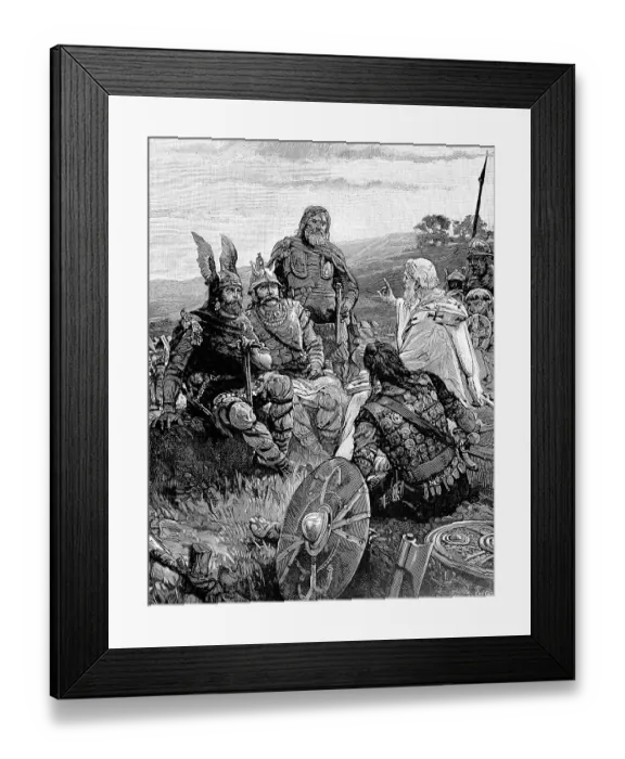 Framed Print : Wulfila explaining the Gospels to the Goths