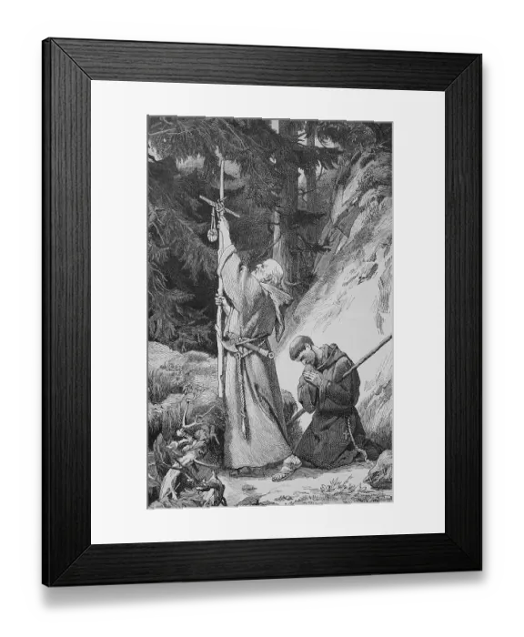 Framed Print : The Foundation of St. Gall in Switzerland