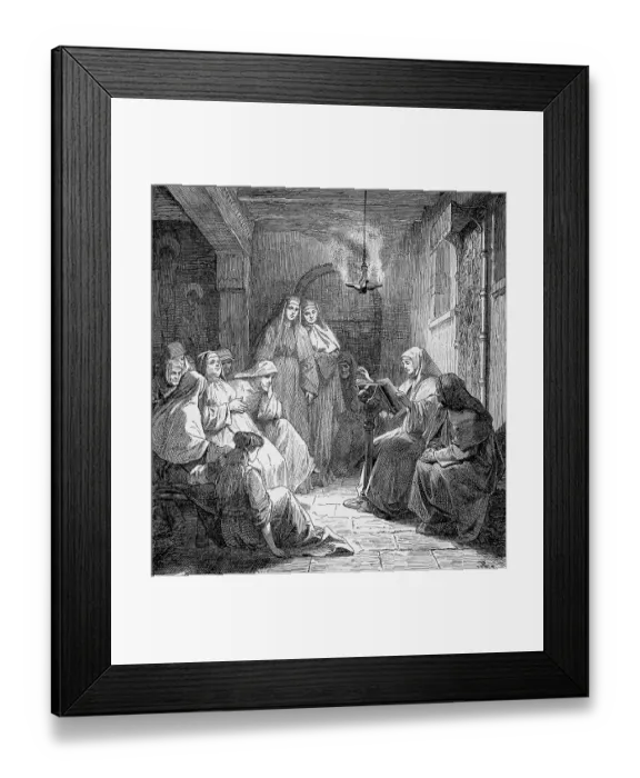 Framed Print : Hrotsvitha of Gandersheim, 935 Framed Print : Hrotsvitha of Gandersheim, 935