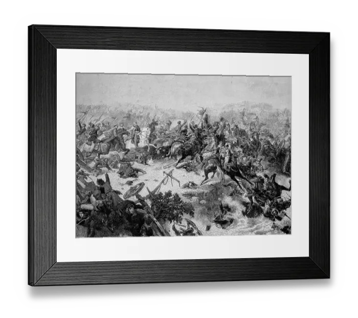 Framed Print : The Battle of Katzbach on 26 August 1813 was a battle in the Napoleonic Wars