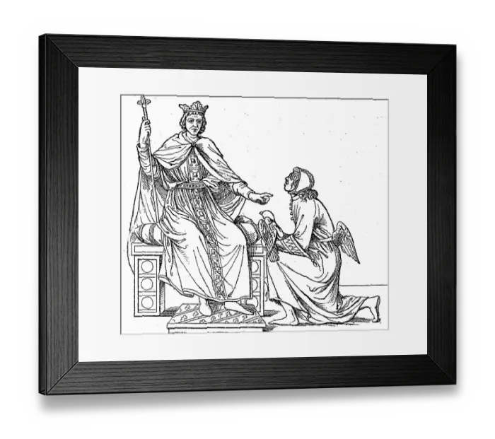 Framed Print : Frederick II, 26 December 1194