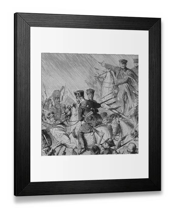 Framed Print : The Battle of Katzbach on 26 August 1813 was a battle of the Napoleonic Wars