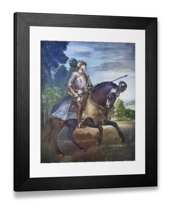 Framed Print : Charles V, Holy Roman Emperor, here at the Battle of Muehlberg