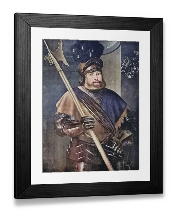 Framed Print : Georg von Frundsberg was a Southern German military