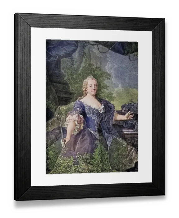 Framed Print : Maria Theresa Walburga Amalia Christina
