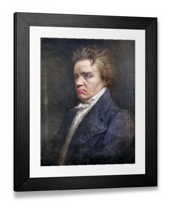 Framed Print : Ludwig van Beethoven was a German composer and pianist Framed Print : Ludwig van Beethoven was a German composer and pianist