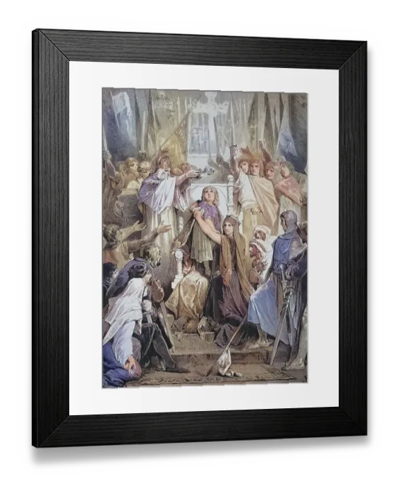 Framed Print : Frederick II (26 December 1194) (13 December 1250) was an emperor of the Holy Roman Empire and King of Sicily