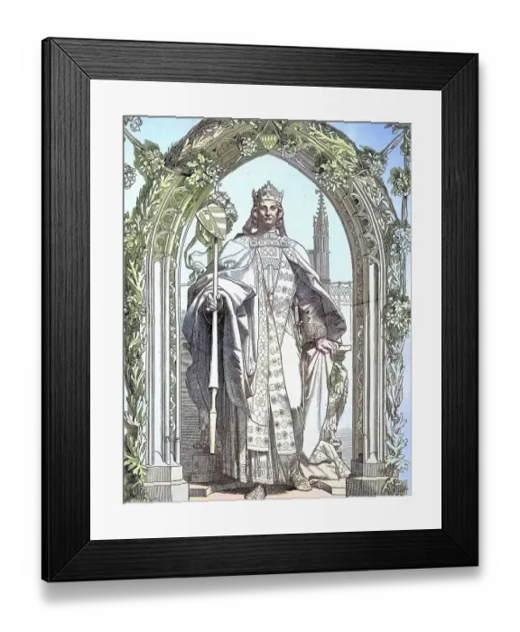 Framed Print : Louis IV, called the Bavarian, from the House of Wittelsbach