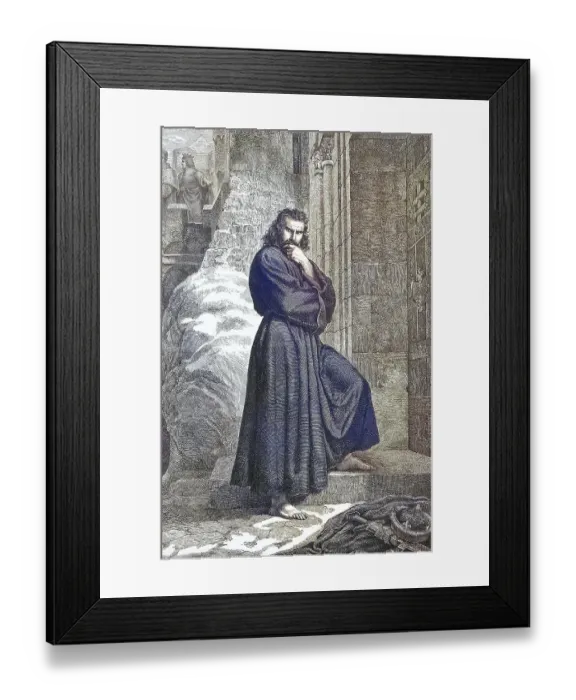 Framed Print : Henry IV, Holy Roman Emperor in Canossa Framed Print : Henry IV, Holy Roman Emperor in Canossa