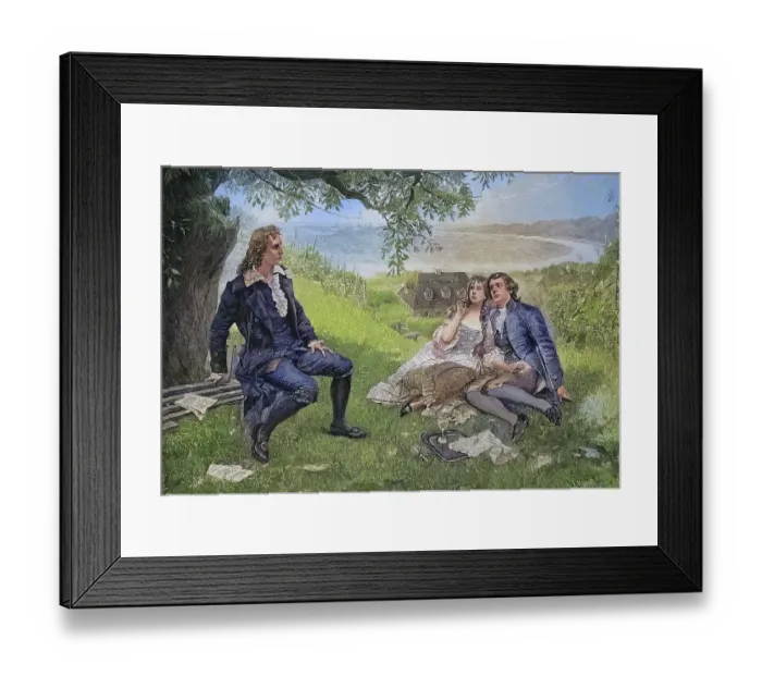 Framed Print : Johann Christoph Friedrich von Schiller was a German poet