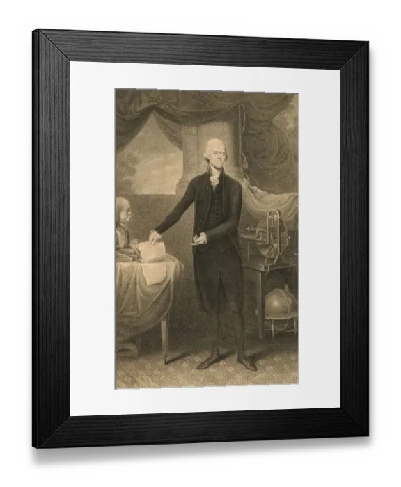Framed Print : Thomas Jefferson, 1743-1826, one of the founding fathers of the United States Framed Print : Thomas Jefferson, 1743-1826, one of the founding fathers of the United States