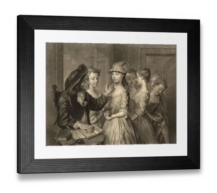 Framed Print : In the Girls School, Teacher and Pupils Framed Print : In the Girls School, Teacher and Pupils