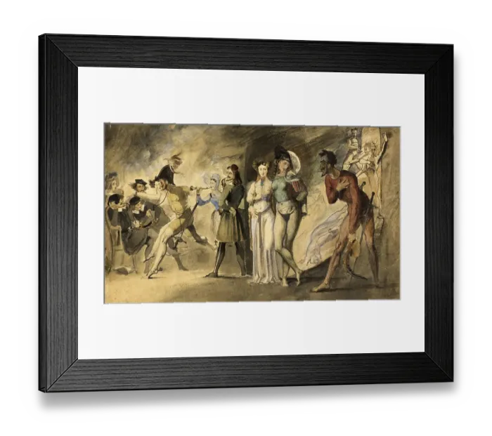 Framed Print : Scene from Faust by Wolfgang Goethe