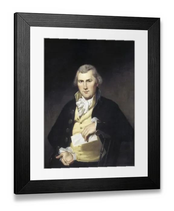 Framed Print : Elie Williams, 1789, Painting by Charles Willson Peale (1741-1827) Framed Print : Elie Williams, 1789, Painting by Charles Willson Peale (1741-1827)