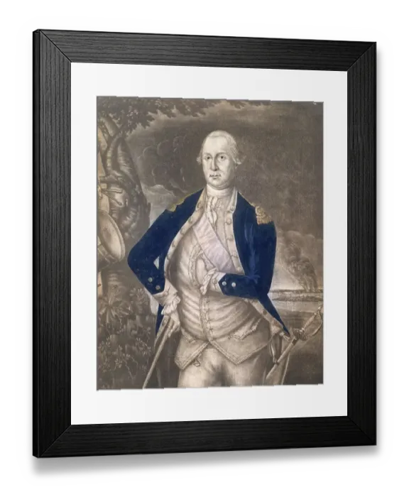 Framed Print : George Washington (22 February 1732-14 December 1799)
