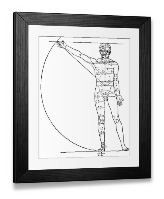 Framed Print : Albrecht Duerer, Occupation with Human Proportions Framed Print : Albrecht Duerer, Occupation with Human Proportions
