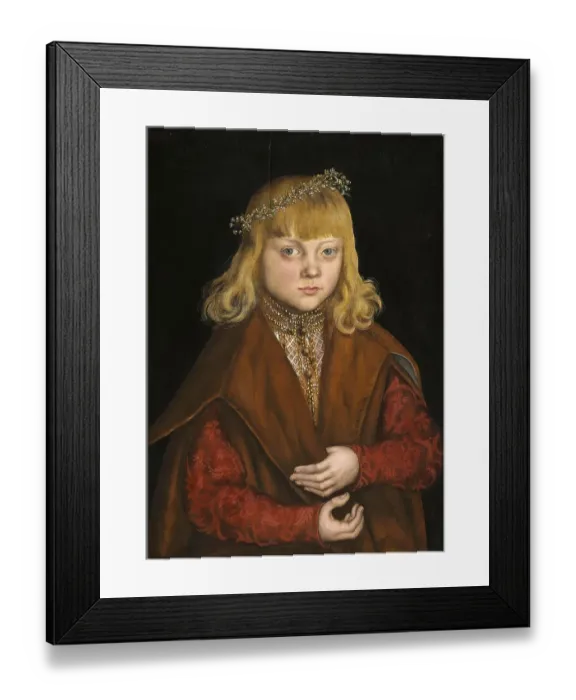 Framed Print : A Prince from Saxony, painting by Lucas Cranach the Elder
