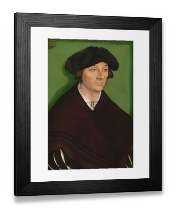 Framed Print : Portrait of a Man, painting by Lucas Cranach the Elder