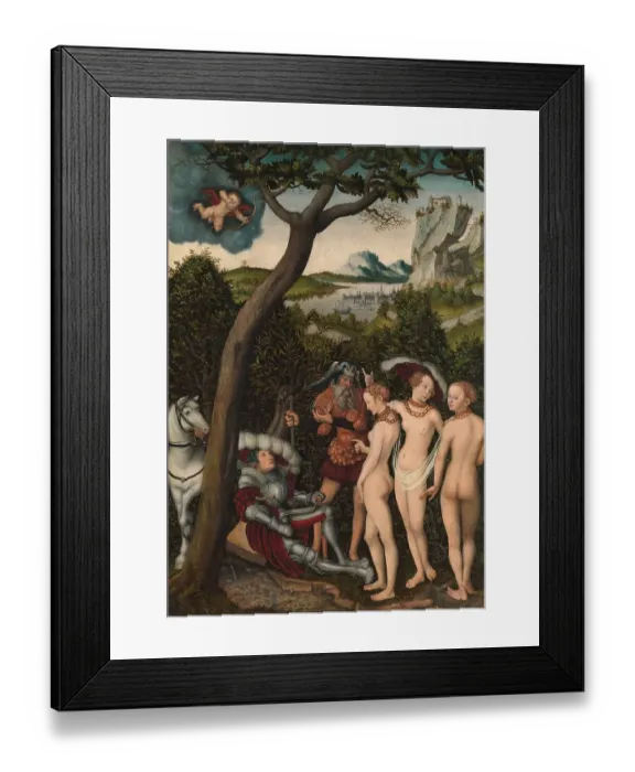 Framed Print : The Judgement of Paris, a famous episode of Greek mythology