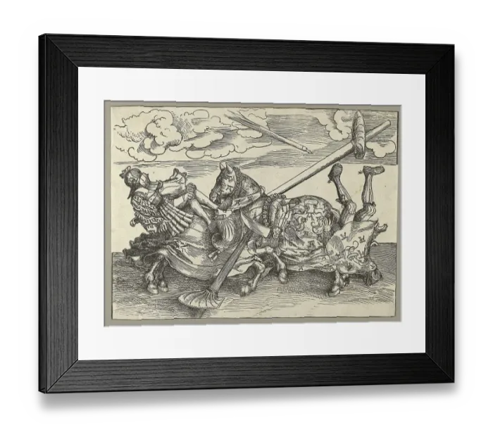 Framed Print : The German Tournament, Knights Tournament