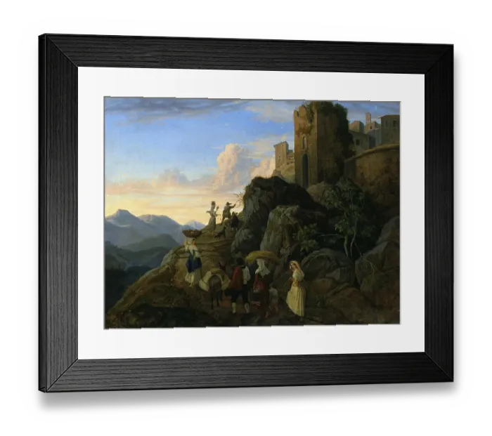 Framed Print : The Italian mountain town of Civitella Framed Print : The Italian mountain town of Civitella