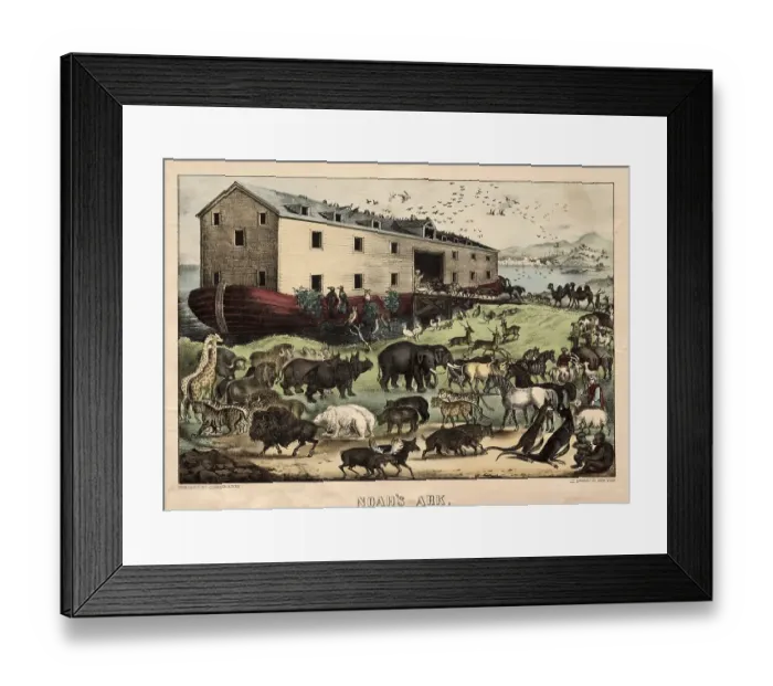 Framed Print : Noahs Ark, according to the biblical book of Genesis Framed Print : Noahs Ark, according to the biblical book of Genesis