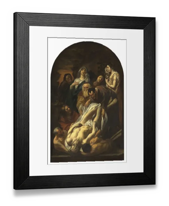 Framed Print : The Entombment of Christ, painting by Jacob Jordaens