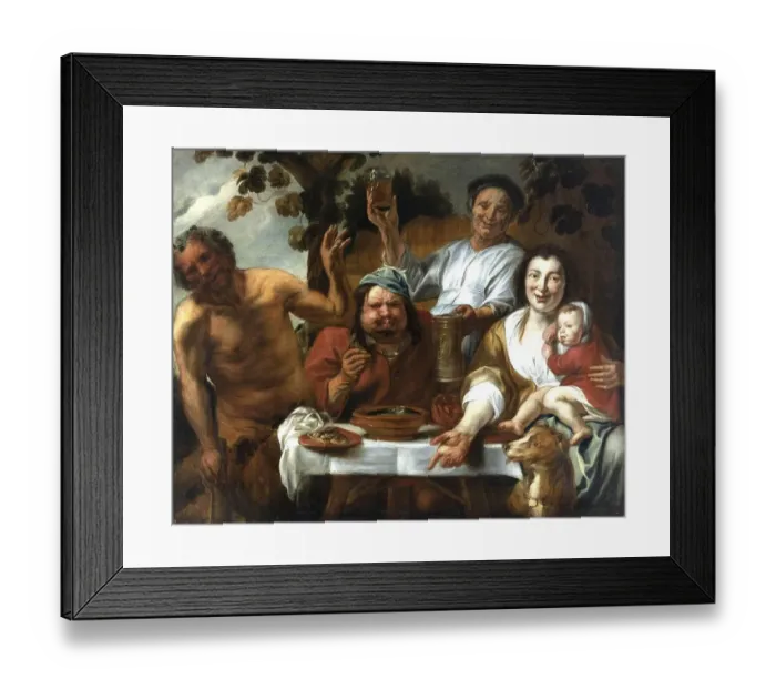 Framed Print : The Satyr, hybrid creature of Greek mythology