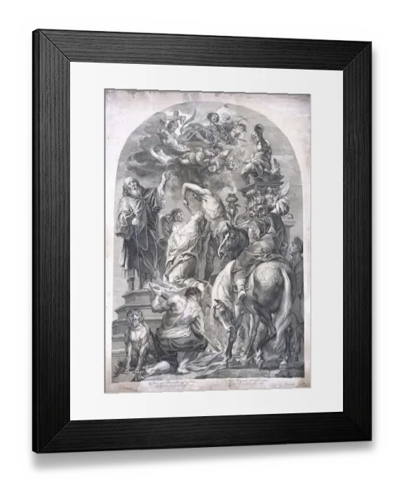 Framed Print : The Martyrdom of Saint Apollonia