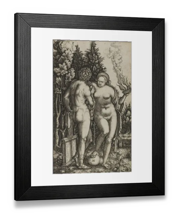 Framed Print : The Man and the Woman with the Bowls of Fire Framed Print : The Man and the Woman with the Bowls of Fire