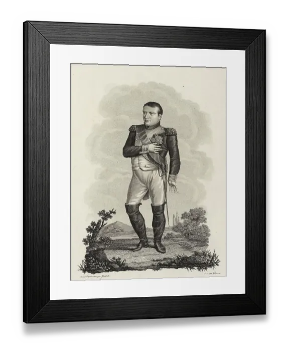 Framed Print : Napoleon II crossed the seas amidst dangers of all kinds