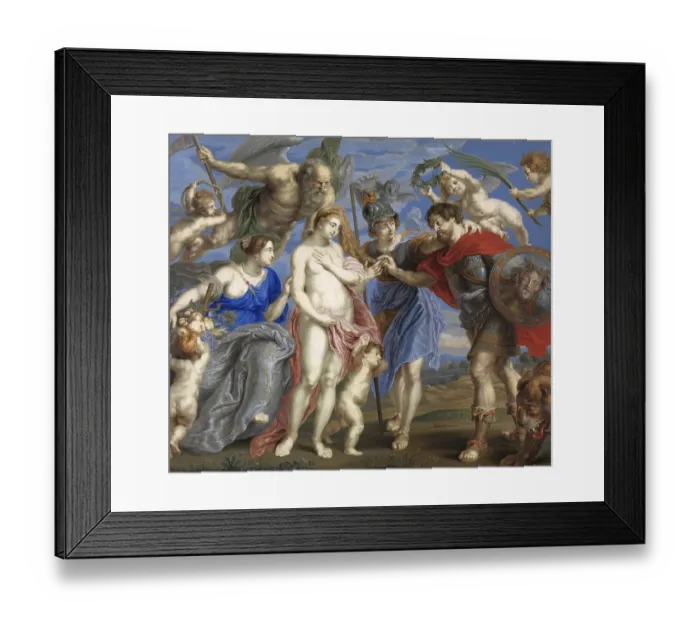 Framed Print : The victorious hero takes the opportunity to make peace Framed Print : The victorious hero takes the opportunity to make peace