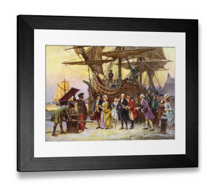 Framed Print : Franklin's return to Philadelphia Framed Print : Franklin's return to Philadelphia
