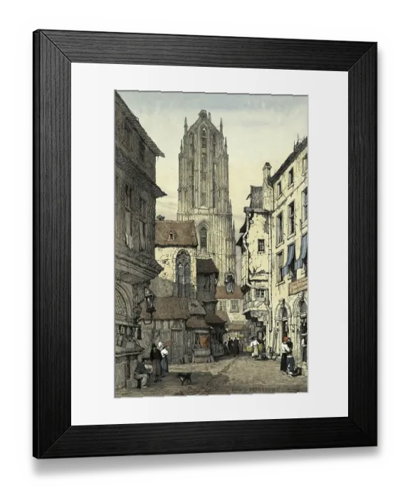 Framed Print : The Imperial Cathedral in Frankfurt am Main c Framed Print : The Imperial Cathedral in Frankfurt am Main c