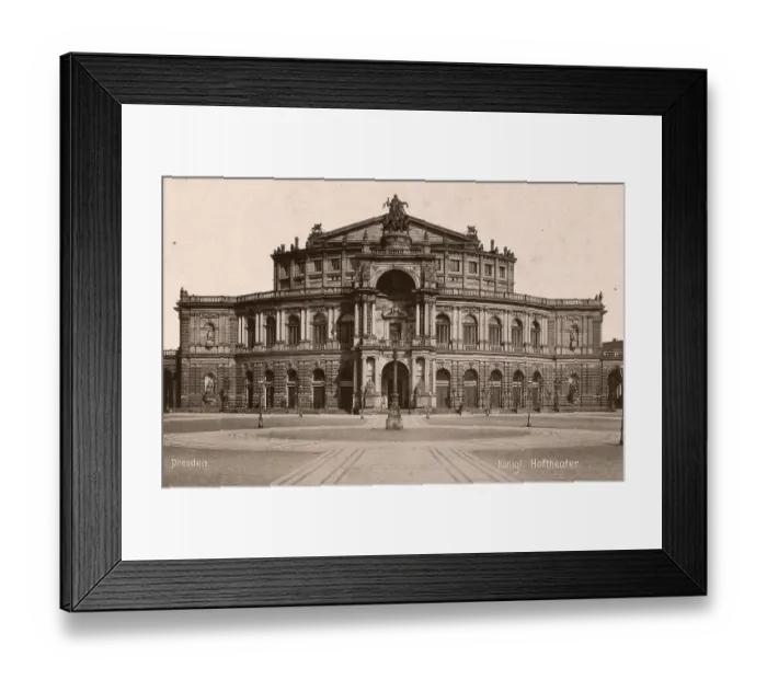 Framed Print : The Semper Opera House in Dresden in 1889 Framed Print : The Semper Opera House in Dresden in 1889