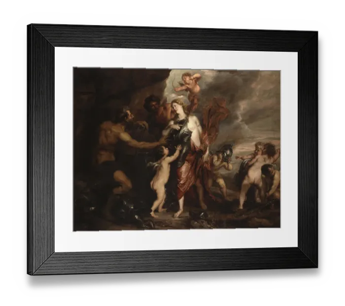 Framed Print : Venus in the Forge of the Volcano