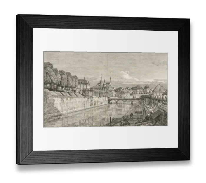 Framed Print : View of the Zwinger in Dresen in 1722