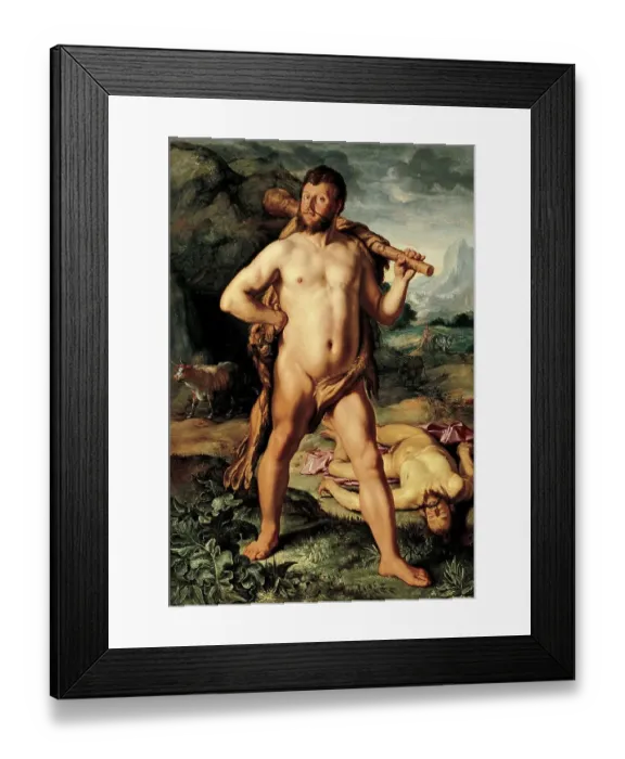 Framed Print : Hercules kills Cacus, in Roman mythology a giant Framed Print : Hercules kills Cacus, in Roman mythology a giant