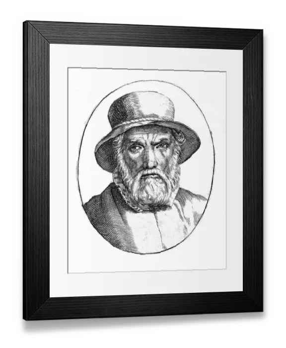 Framed Print : Dirck Volkertszoon Coornhert (1522-29 October 1590) was a Dutch poet