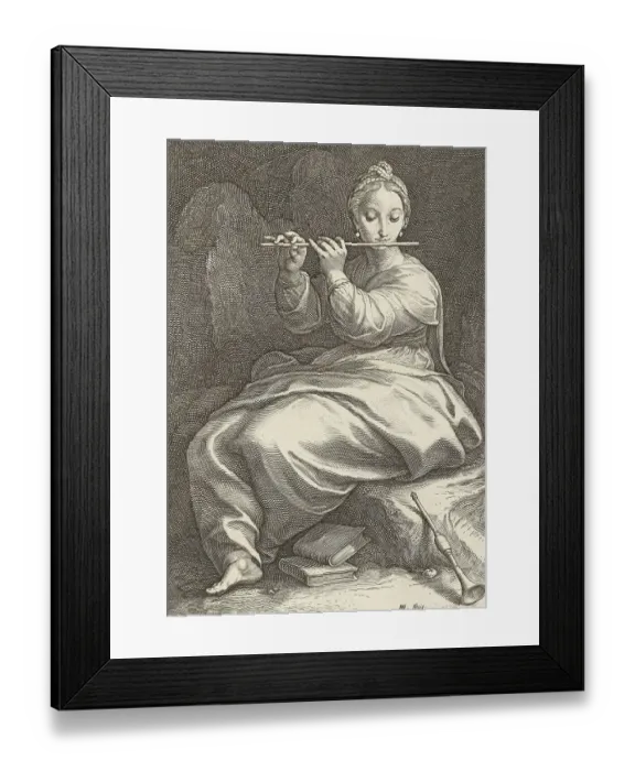 Framed Print : Euterpe or Eutelpe, one of the nine Muses