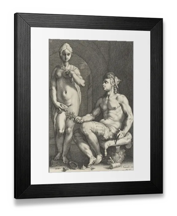 Framed Print : Pygmalion and Galatea, Figures of Greek Mythology