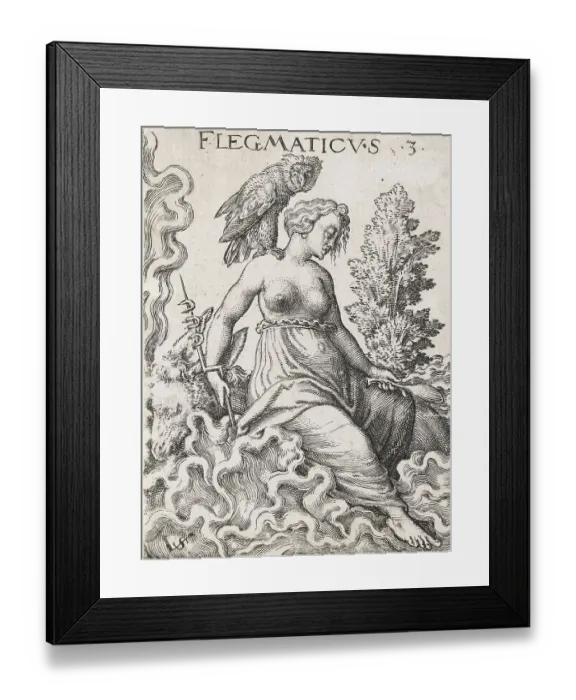 Framed Print : Phlegmatic temperament, the four different temperaments Framed Print : Phlegmatic temperament, the four different temperaments