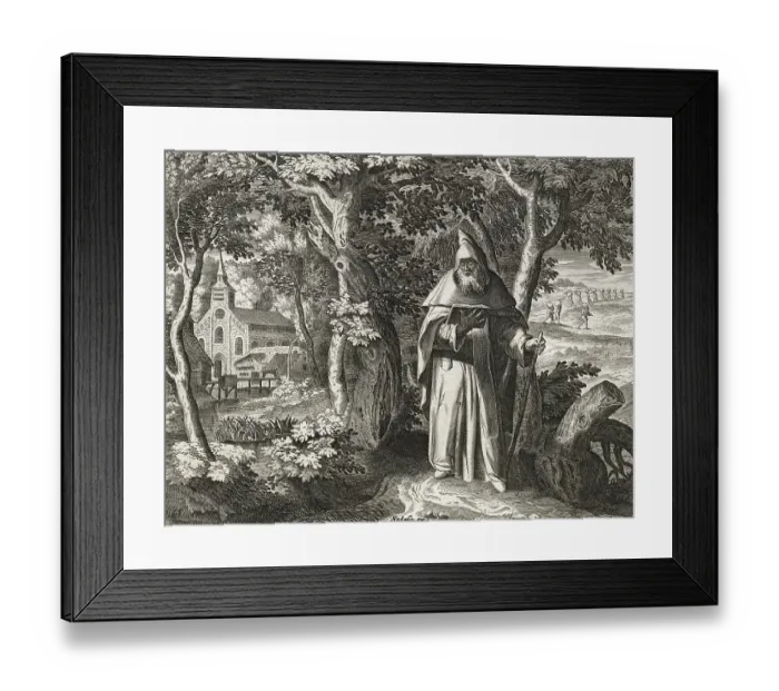Framed Print : The hermit Paphnutius of Egypt Framed Print : The hermit Paphnutius of Egypt