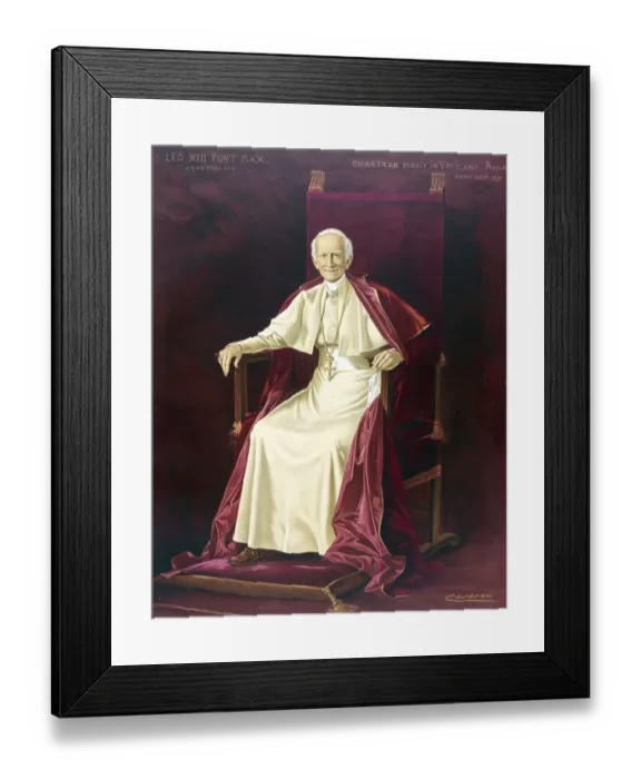 Framed Print : Leo XIII, Vincenzo Gioacchino Pecci (2 March 1810 - 20 July 1903 in Rome)