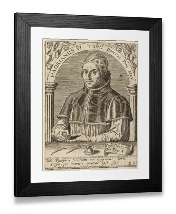 Framed Print : Hadrian VI, Adriaan Floriszoon (Florenszoon) Boeyens Framed Print : Hadrian VI, Adriaan Floriszoon (Florenszoon) Boeyens