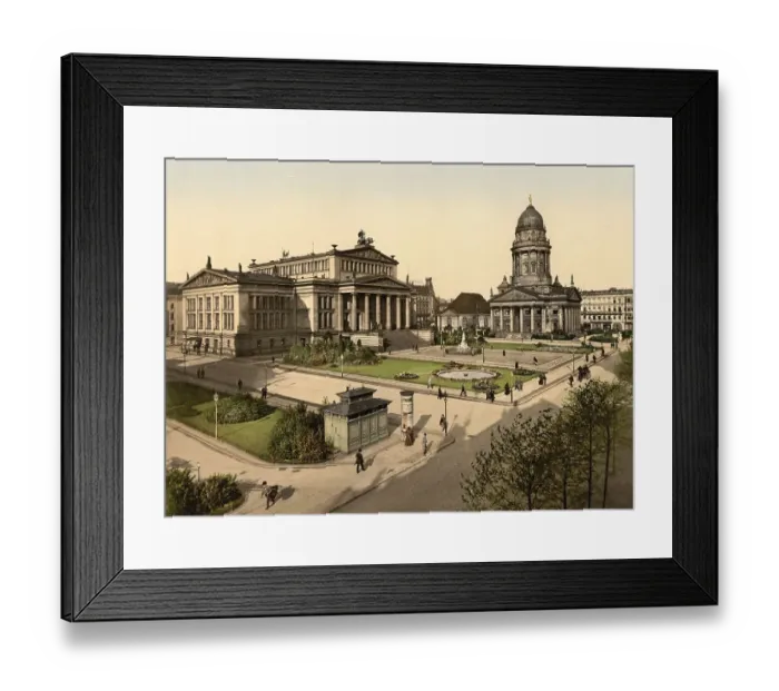 Framed Print : Schillerplatz, Berlin, c. 1895 Framed Print : Schillerplatz, Berlin, c. 1895