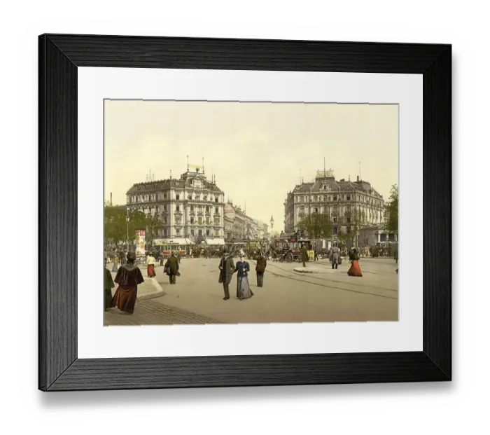 Framed Print : Potsdamer Platz, Berlin, c. 1896 Framed Print : Potsdamer Platz, Berlin, c. 1896