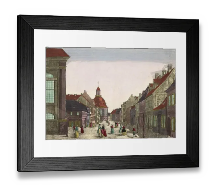 Framed Print : View of Mauerstrasse and the Holy Trinity Church in Berlin Framed Print : View of Mauerstrasse and the Holy Trinity Church in Berlin