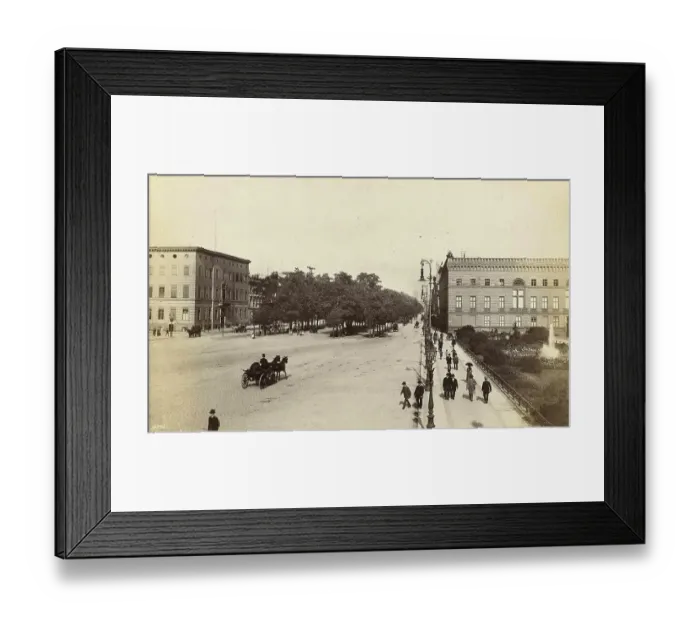 Framed Print : Pariser Platz in Berlin with Palais Redern on the right andUnter den Linden in the background