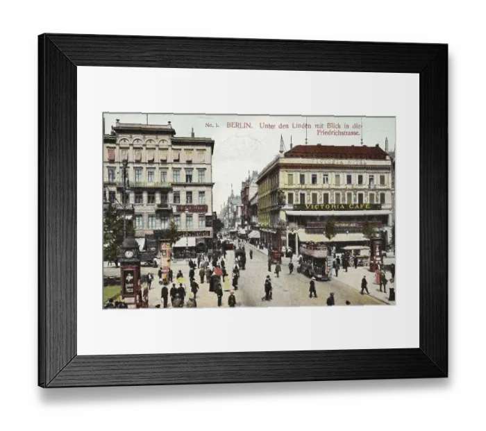 Framed Print : Berlin, Unter den Linden with view of Friedrichstrasse Framed Print : Berlin, Unter den Linden with view of Friedrichstrasse